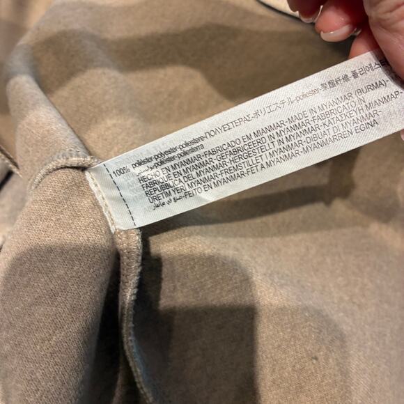 Zara Tan Lapel Collar Coat Large - Picture 5 of 13